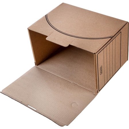 Короб архивный гофрокартон Attache Economy с вырубкой 320x200x240 мм  бежевый до 1900 листов (5 штук в упаковке)