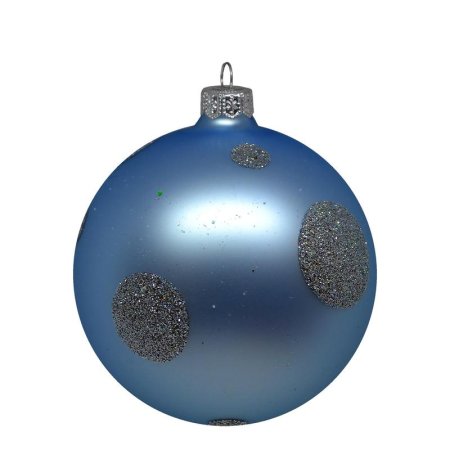 Новогодний шар Конфетти стекло в ассортименте (диаметр 6.5 см)