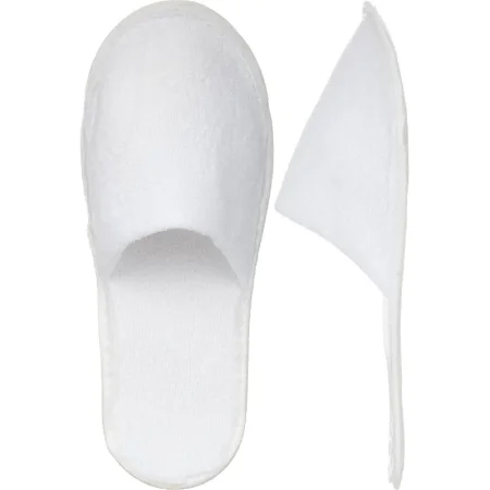 Тапочки одноразовые Премиум отель 3 махровые закрытый мыс подошва 3 мм  белые (100 пар в упаковке)