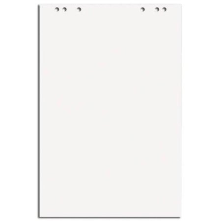 Бумага для флипчартов Комус 67.5х98 см белая 20 листов, белизна 105% (80  г/кв.м)