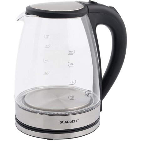 Чайник электрический Scarlett SC-EK27G35 серебристый