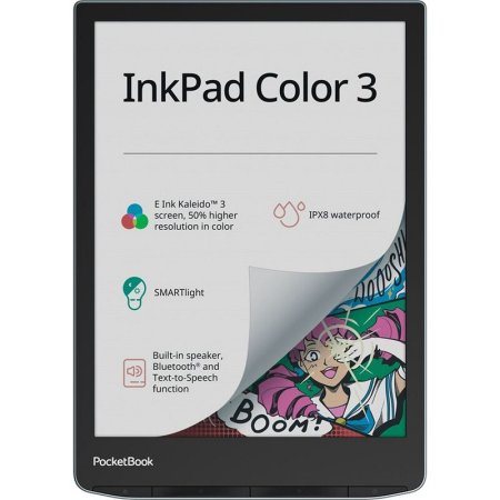 Электронная книга PocketBook 743K3 InkPad Color 3 7.8 дюйма черная  (PB743K3-1-WW)