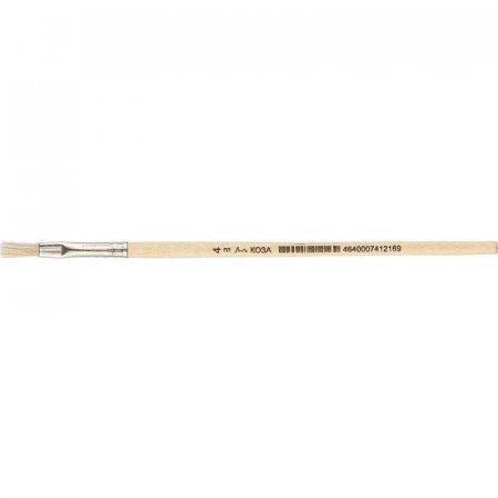 Кисть №1School,коза,плоская,№4