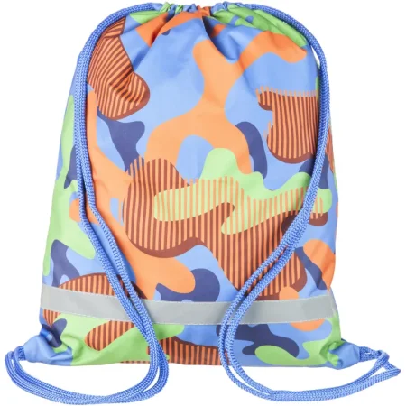 Мешок для обуви №1School Милитари цветной, 360x470мм, светоотраж., МО-26-1с