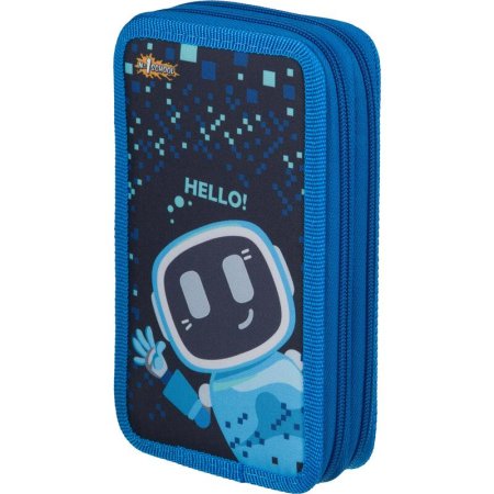 Пенал двухсекционный №1 School Robot Hello