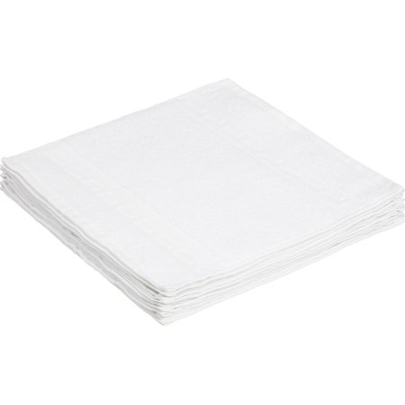 Полотенце махровое Luscan 30х30 см 380 г/кв.м белое 10 штук в упаковке