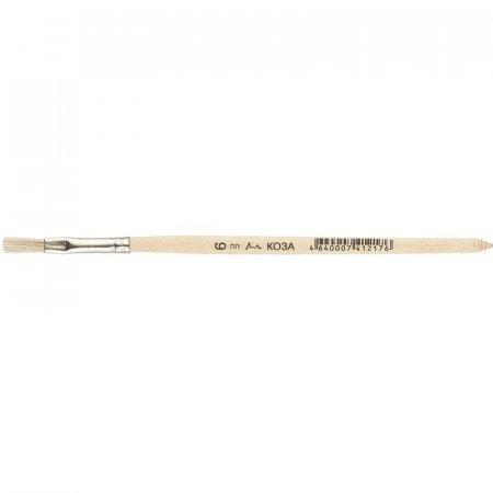 Кисть №1School,коза,плоская,№6