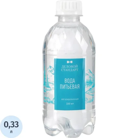 Вода питьевая Деловой Стандарт негазированная 0.33 л