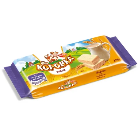 Вафли Коровка со вкусом топленого молока 300 г