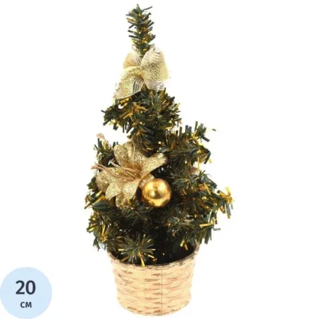 Елка новогодняя Remeco Collection настольная с золотистым декором 20 см