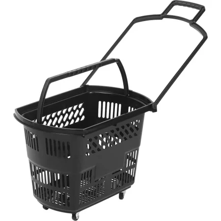 Корзина-тележка Комус Мебель B35C.ECO.BL.BL пластик чёрный