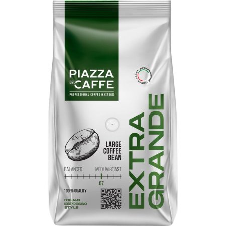 Кофе в зернах Piazza del Caffe Extra Grande 800 г (пакет)