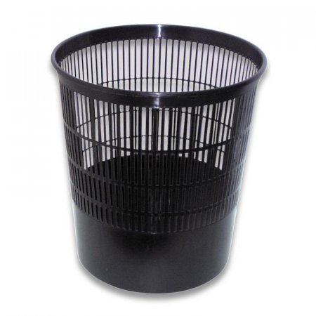 Корзина для мусора СТАММ 18л (пластик, черная)