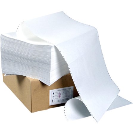 Бумага однослойная с неотрывной перфорацией ProMega jet 420 мм 12 белизна 100% 1500 листов