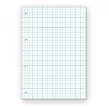 Сменный блок для тетрадей (А4, 80 листов, белый, клетка)