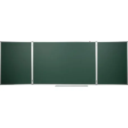 Доска магнитно-меловая Attache Classic 100х300 см зеленая трехсекционная  с лаковым покрытием