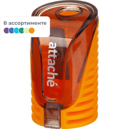 Точилка для карандашей Attache с контейнером пластиковая