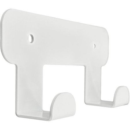 Вешалка настенная H1021W белая (2 крючка)