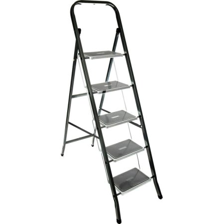 Стремянка стальная Zalger Jet Black 5 ступеней (9920-5)