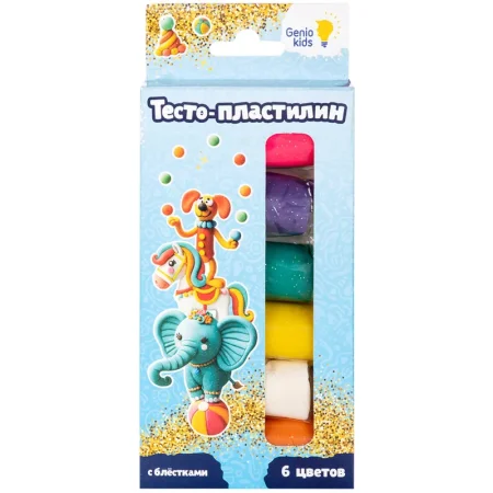 Набор для лепки Genio Kids 6 цветов 180 г (TA1091)
