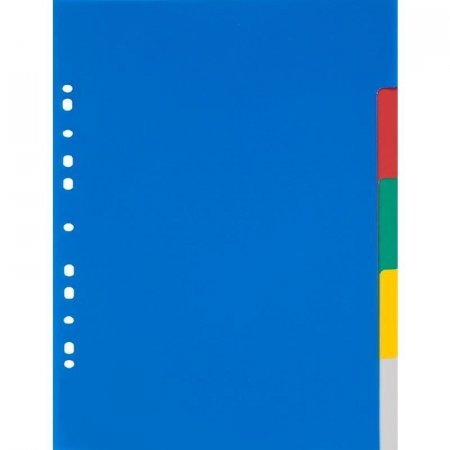 Разделитель листов Attache А3 пластиковый 5 листов цветной (290х420 мм)