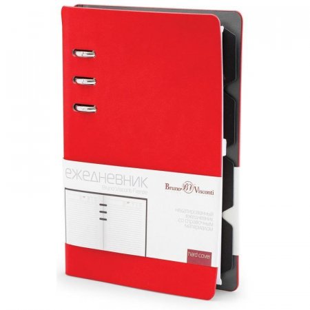 Ежедневник недатированный Bruno Visconti Firenze искусственная кожа А5- 120 листов красный (132x190 мм) (артикул производителя 3-511/04)