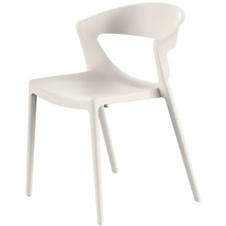 Стул обеденный Evok светло-бежевый (пластик)