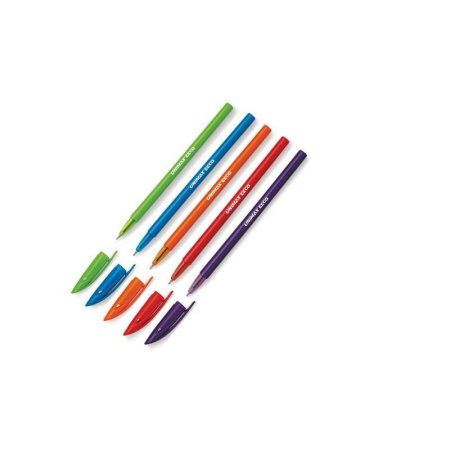 Ручка шариковая одноразовая неавтоматическая масляная Unimax EECO синяя (толщина  линии 0.5 мм)
