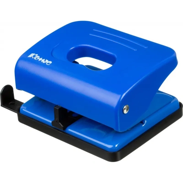 Дырокол Комус Prima 6325 до 20 листов синий с линейкой