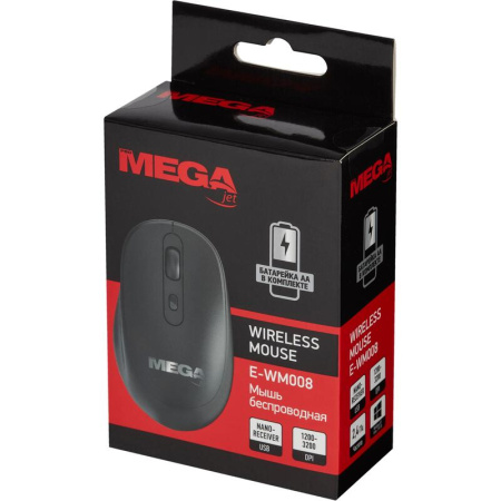 Мышь беспроводная ProMega E-WM008 черная