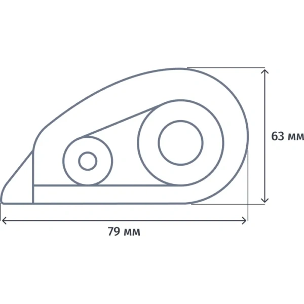 Клей-роллер ленточный Attache 8 мм х 8 м синий