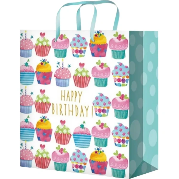 Пакет подарочный ламинированный Miland Кексики (31х22х10 см)