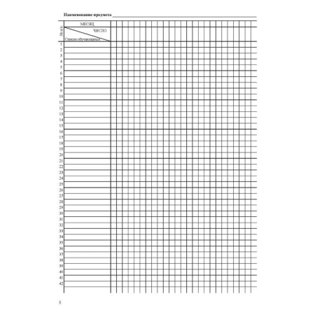 Классный журнал (10-11 классы, А4, 92 страницы)