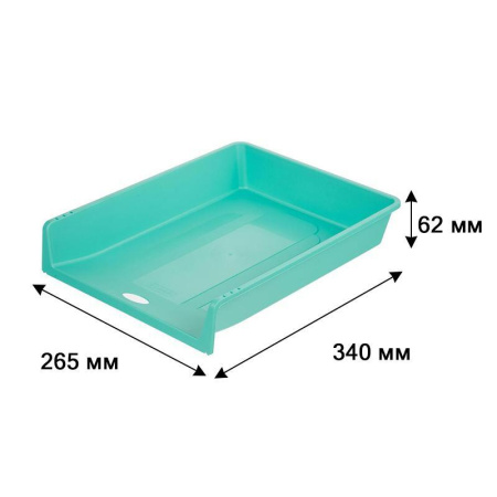 Лоток горизонтальный для бумаг Attache Акварель мятный