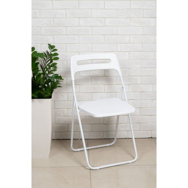 Стул раскладной Комус Мебель Folding белый (пластик)