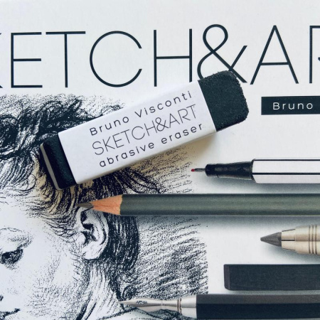 Ластик Sketch&Art каучуковый прямоугольный 65x15х10 мм