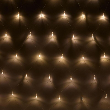 Электрогирлянда теплый белый свет 2х3 м