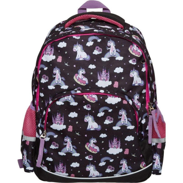 Рюкзак №1School Uniland,  2 отд., черный