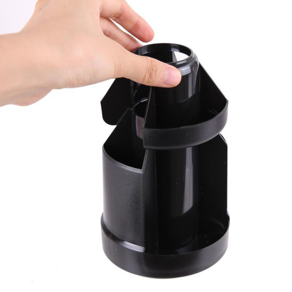 Настольный набор Deli черный 15 предметов вращающийся