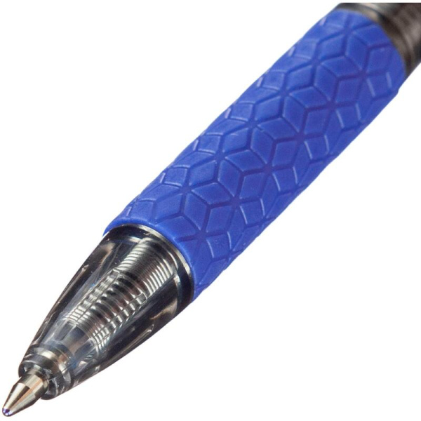 Ручка шариковая автоматическая Deli Arrow синяя (толщина линии 0.5 мм)