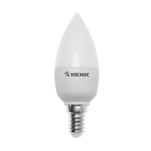 Лампа светодиодная Космос 8.5 В E14 свеча 4500 К нейтральный белый свет