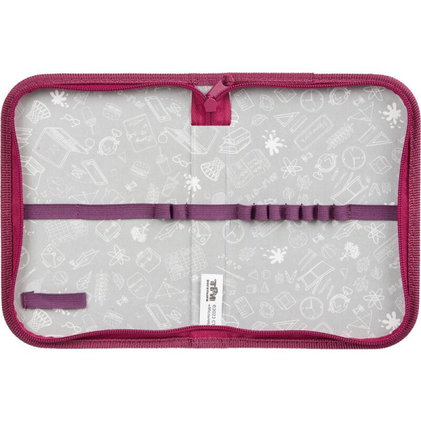 Пенал односекционный Комус Три богатыря  Аленушка синий