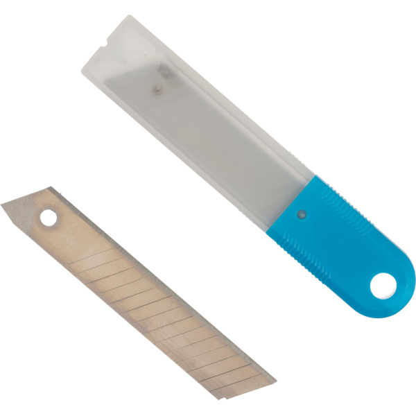 Лезвие сменное сегментированное TOPFORT стальное 18 мм прямоугольное (10  штук в упаковке, SX18S-10)