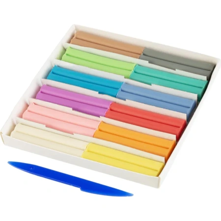 Пластилин восковой Луч Фантазия пастельный 12 цветов 180 г