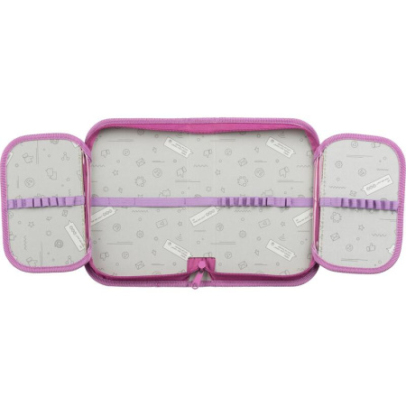 Пенал односекционный Комус класс Лисичка розовый