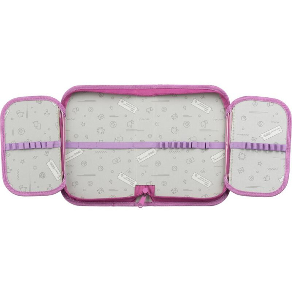 Пенал односекционный Комус класс Лисичка розовый