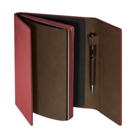 Ежедневник недатированный Bruno Visconti Waltz искусственная кожа A5 136 листов бордовый (154х210 мм) (артикул производителя 3-543/03)