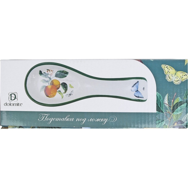 Подставка под ложку Dolomite Fruit Garden керамика 23x8 см