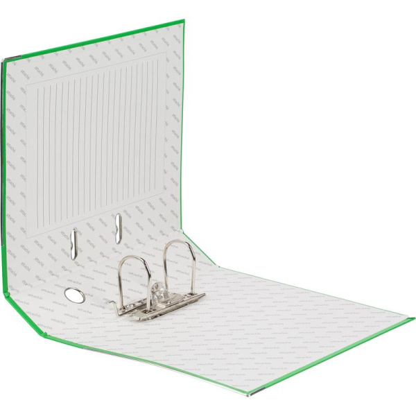 Папка-регистратор Attache 75 мм зеленая текстура кожа