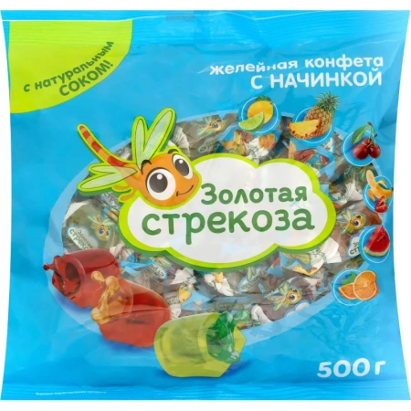 Конфеты Золотая стрекоза Яшкино 500г